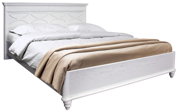 Кровать двойная 2-16 Юстина БМ2.691.1.16 (Молоко 1600*2000)