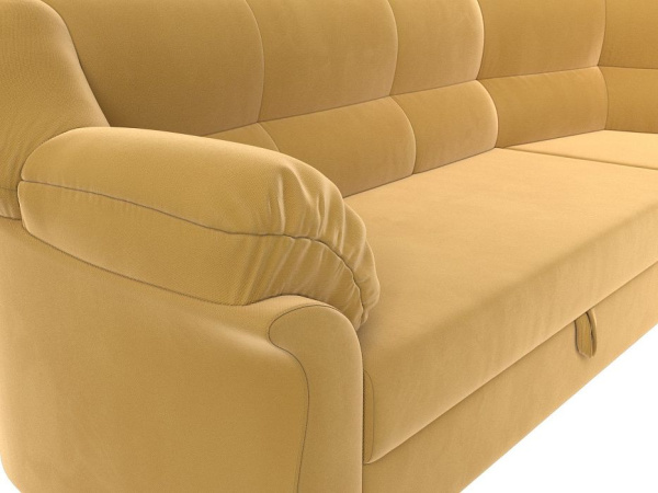 Диван угловой Карнелла правый угол Микровельвет