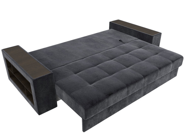 Диван прямой Дубай полки слева Велюр