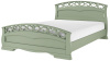 Кровать односпальная Грация 1 (кровать одинарная 900х2000 цвет Фисташковый)