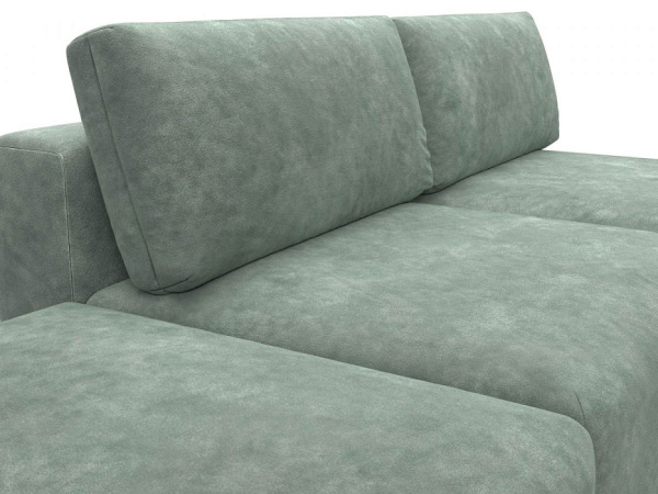 Диван угловой модульный с пуфом Лига-060 НПБ угол универсальный Велюр