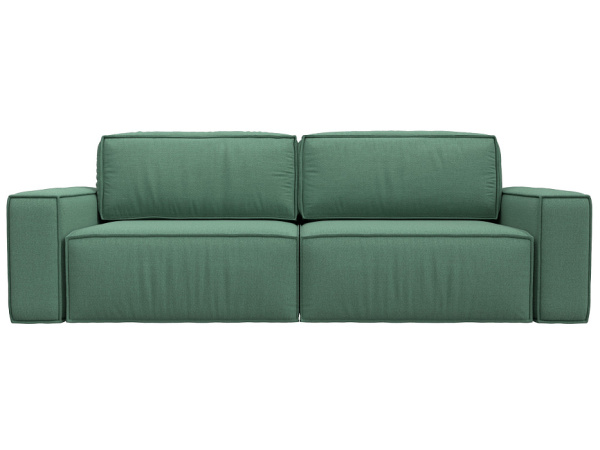 Диван прямой Прага классик Рогожка (Амур 11 зеленый)