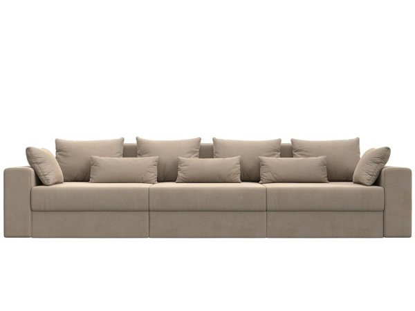 Диван прямой Майами Long Велюр (Бежевый)