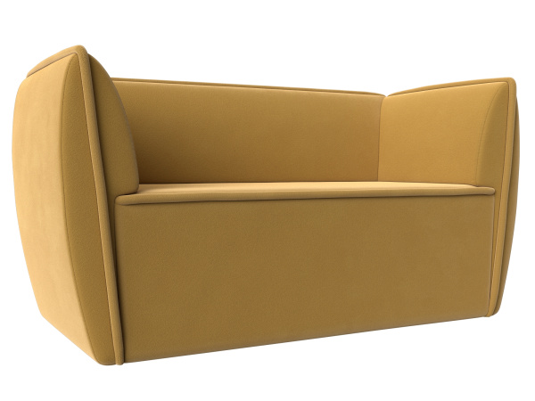 Диван кухонный прямой Бергамо 2-х местный Микровельвет