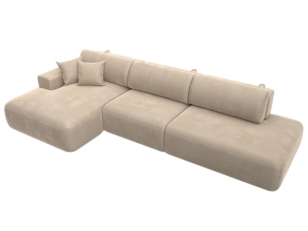 Диван угловой Лига-036 НПБ Модерн Лонг левый угол Велюр