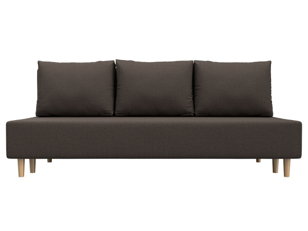 Диван прямой Лига-033 Рогожка (Амур 05 коричневый)