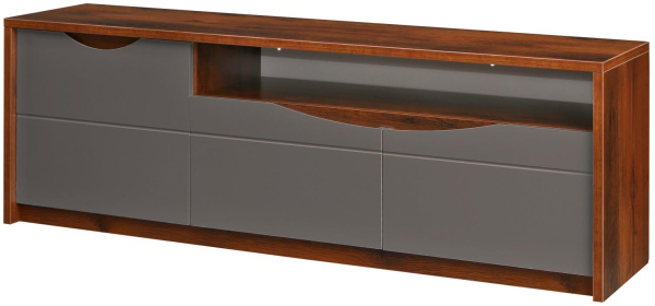 Тумба под ТВ Монако П6.528.0.02 (Дуб Саттер+Серый Мокко)