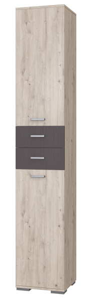 Шкаф Имидж №5 (МОДУЛЬ №5, ЛДСП, Дуб Бонифаций/ Вольфрам)