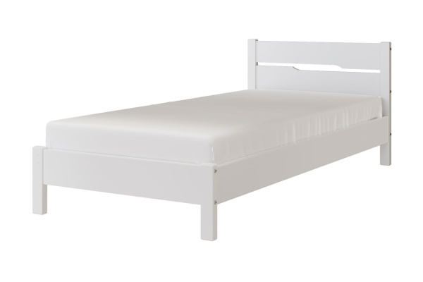 Кровать односпальная Вероника 5 (кровать одинарная 900х2000 цвет Белый античный)