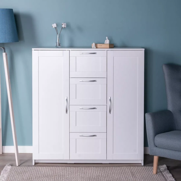 Тумба СИРИУС двухдверная с четырьмя ящиками