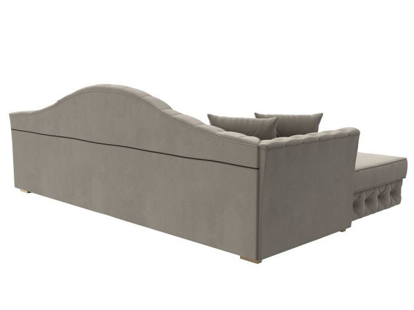 Диван угловой Артис левый угол Микровельвет