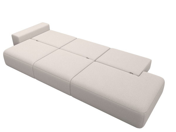 Диван прямой Лига-036 НПБ Модерн Лонг подлокотник слева Замша