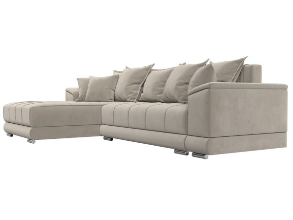 Диван угловой НордСтар левый угол Микровельвет