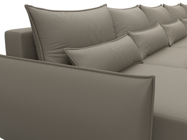 Диван П-образный Лига-051 НПБ МегаЛонг Экокожа