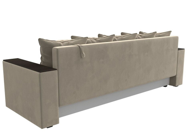 Диван прямой Дубай Лайт полки слева Микровельвет