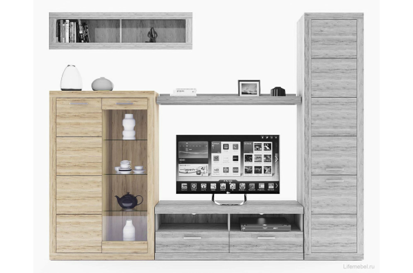 Шкаф комбинированный 1V1D OSKAR