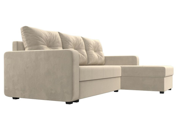 Диван угловой Ливерпуль Лайт правый угол Микровельвет