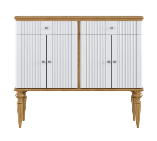 Тумба Рандеву 42 (Белый лак/Антик 24)