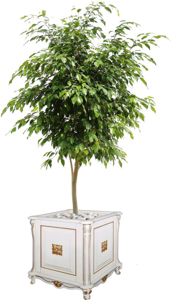 Подставка декоративная Алези Люкс П1.349.0.20 (П350.20л) (Слоновая кость с золочением)