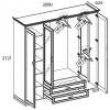 Шкаф 4D2S Z ТИФФАНИ