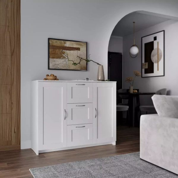 Тумба СИРИУС двухдверная с тремя ящиками