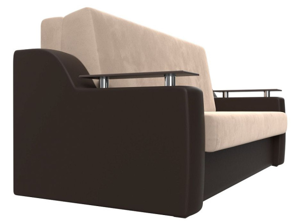 Диван прямой аккордеон Сенатор 160 Велюр\Экокожа