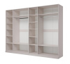 Комплект Джали ШР-3 + ШР-3 ((НСМ) ЛДСП Персидский  жемчуг МДФ Лак Льняной)