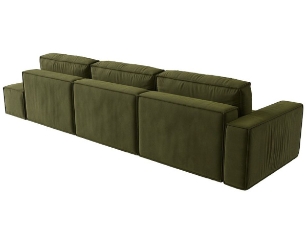 Диван прямой Прага Модерн Лонг подлокотник слева Микровельвет
