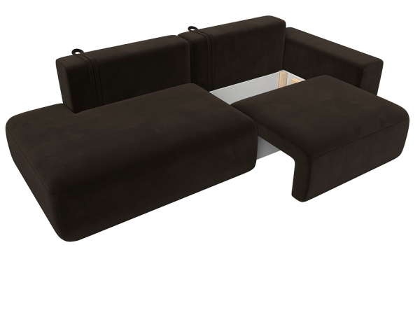 Диван прямой Лига-036 НПБ Модерн подлокотник справа Микровельвет