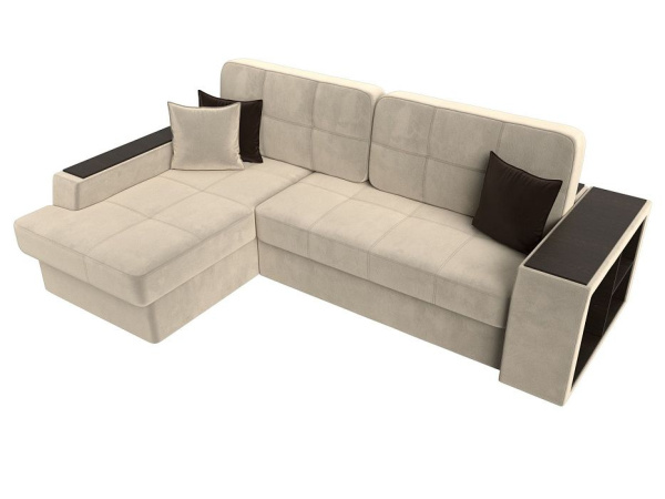 Диван угловой Брюссель левый угол Микровельвет