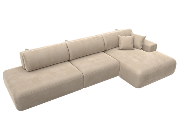 Диван угловой Лига-036 НПБ Модерн Лонг правый угол Велюр