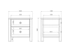 Прикроватная тумба Bergen home BG012