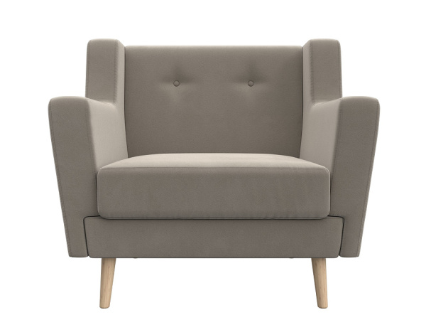 Кресло Брайтон Микровельвет (Бежевый)