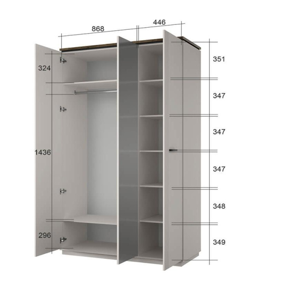 Шкаф 3DG Z VINATI