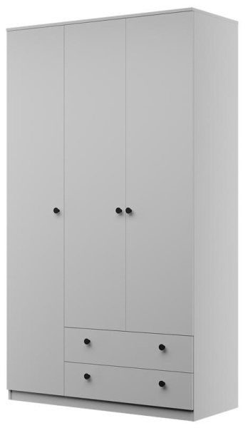 Шкаф распашной Оскар ШР-3 (ЛДСП Белый снег/ ЛДСП Белый снег)