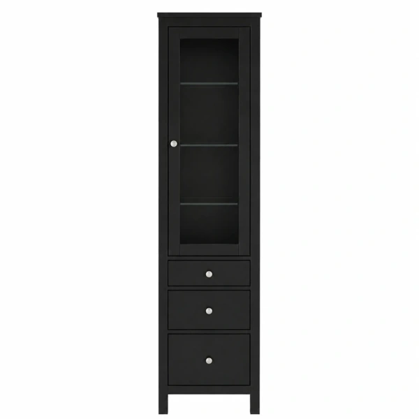 Шкаф для посуды Кантри Hemnes 13 ММЦ (Блек)