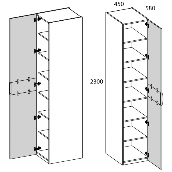 Шкаф 1DG SIMPLE