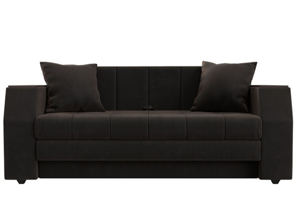 Диван прямой Атлант мини Велюр (Коричневый)