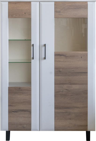 Шкаф 2д Ариста П3.593.0.04 (Беж Нубук + Дуб Артизан Трюфель)