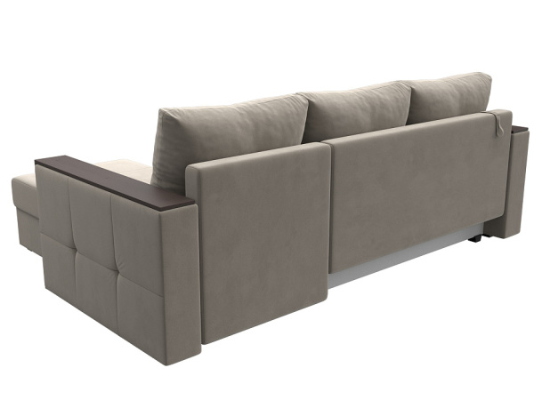 Диван угловой Валенсия Лайт правый угол Микровельвет