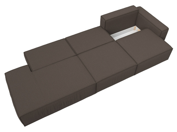 Диван прямой Прага Модерн Лонг подлокотник справа Рогожка