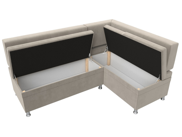 Диван кухонный угловой Стайл правый угол Микровельвет