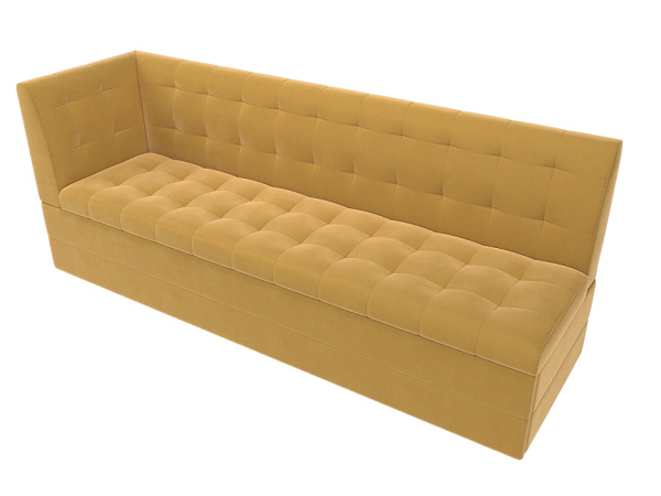 Диван кухонный Бриз с углом слева Микровельвет