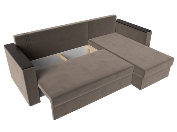 Диван угловой Атланта без стола правый угол Велюр