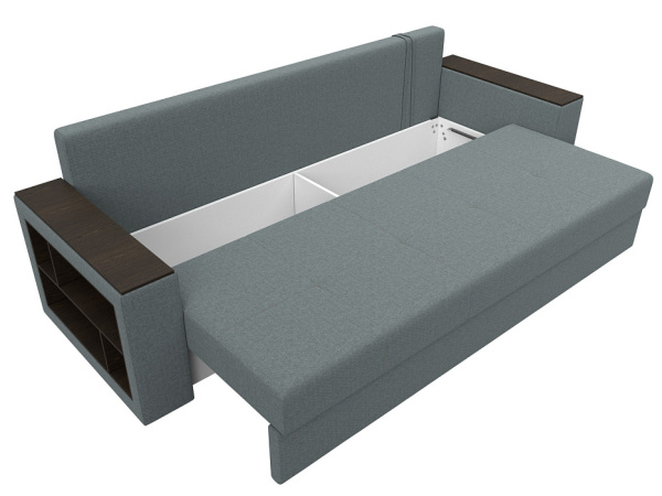 Диван прямой Дубай Лайт полки слева Рогожка