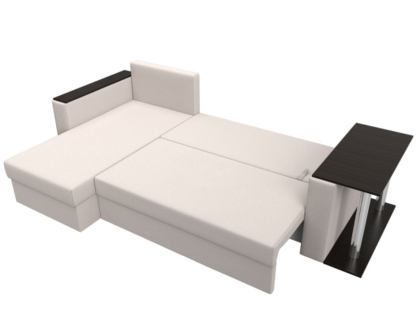 Диван угловой Атланта со столом левый угол Замша