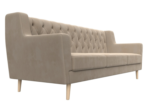 Диван кухонный прямой Брайтон 3 Люкс Велюр