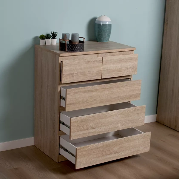 Комод МАЛЬТА высокий с пятью ящиками