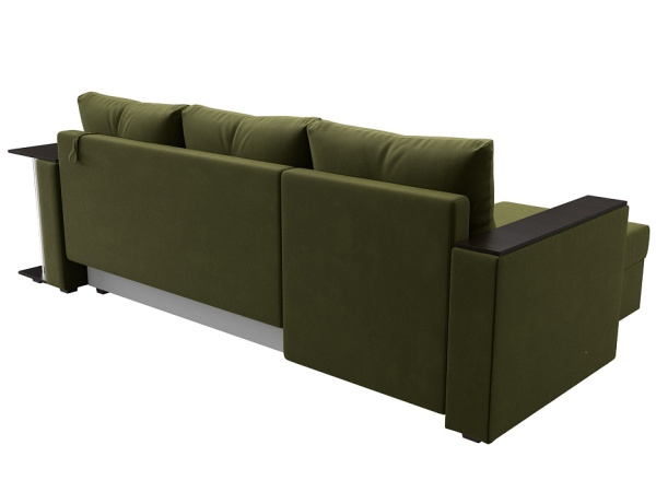 Диван угловой Атланта со столом левый угол Микровельвет