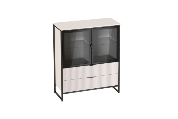 Тумба с 2 дв и 2 ящ Нора гостиная (Персидский жемчуг)